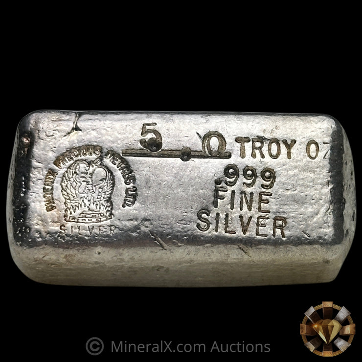 5oz Phoenix Precious Metals Vintage Silver Bar