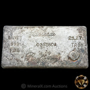 25.27oz Cascade Refining A Suffix Vintage Silver Bar