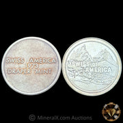 x2 1oz Swiss Bank Of America Vintage Silver Coins