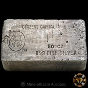 50oz Citizens Capital Corp Vintage Silver Bar