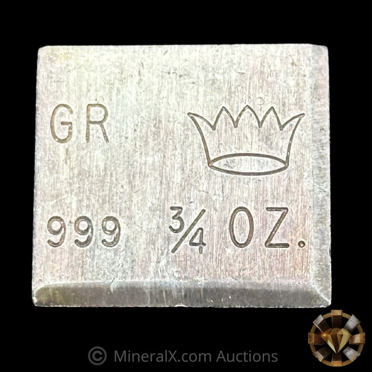 3/4oz GR Crown Mint Vintage Silver Bar