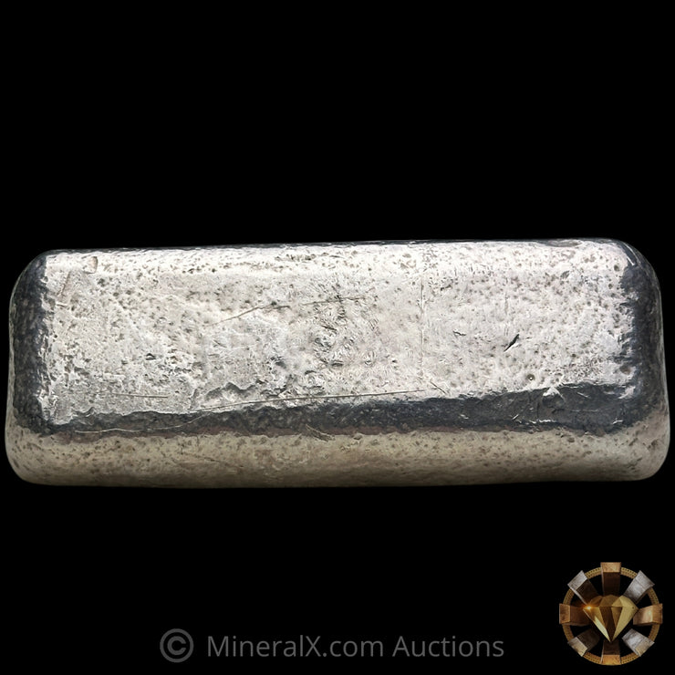 14.5oz Simmons Vintage Silver Bar With Unique Double Stamp Serial Error