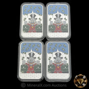 x4 1oz Scrooge McDuck Modern Silver Bars