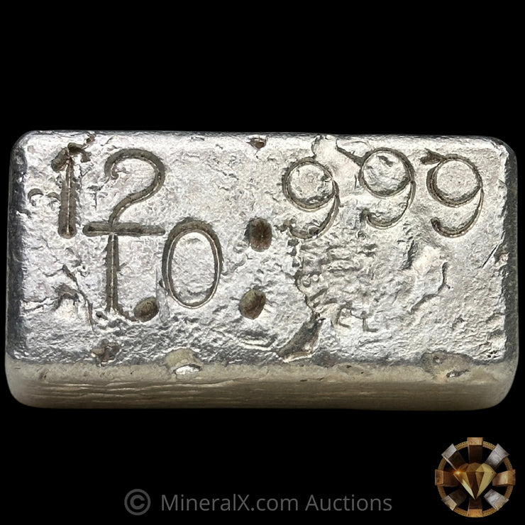 12oz Midsouth Smelter Double Hallmark Vintage Silver Bar