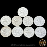 x9 1oz Mexican Libertad (Mixed Dates) Silver Coins