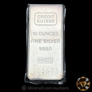 10oz Credit Suisse Vintage Silver Bar