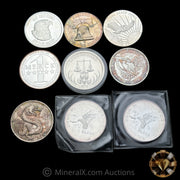 x9 1oz Misc Vintage Silver Coins