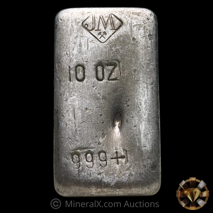 10oz Johnson Matthey JM Vintage Silver Bar