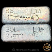 x2 10oz SSL Sequential Vintage Silver Bars