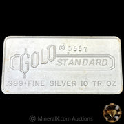 10oz Gold Standard Vintage Silver Bar