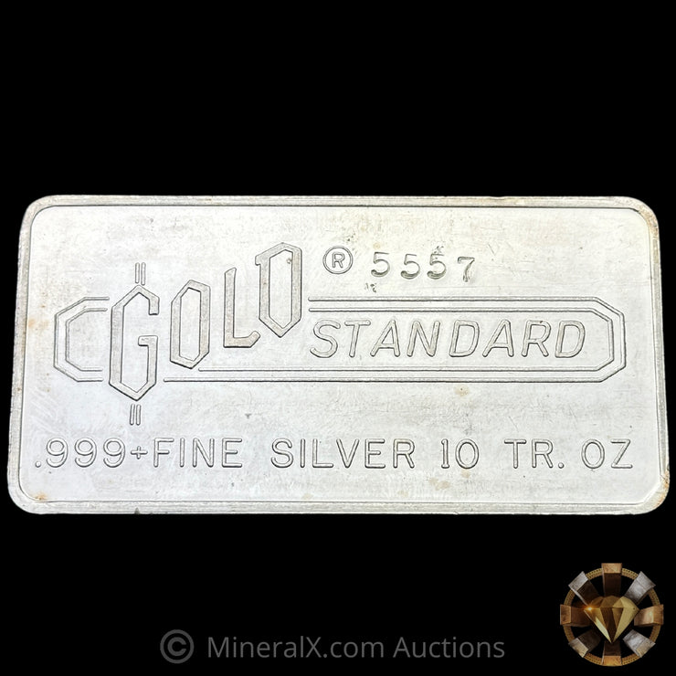 10oz Gold Standard Vintage Silver Bar