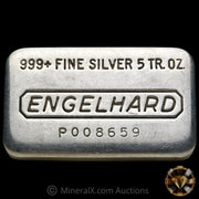 5oz Engelhard P Loaf Vintage Silver Bar