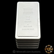 x5 10oz (50oz) Academy "In God We Trust" Vintage Silver Stacker Bars