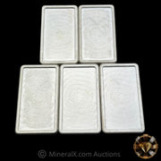 x5 10oz (50oz) Academy "In God We Trust" Vintage Silver Stacker Bars