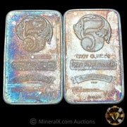 x2 5oz CMX Seattle / Northwest Territorial Mint Vintage Silver Bars