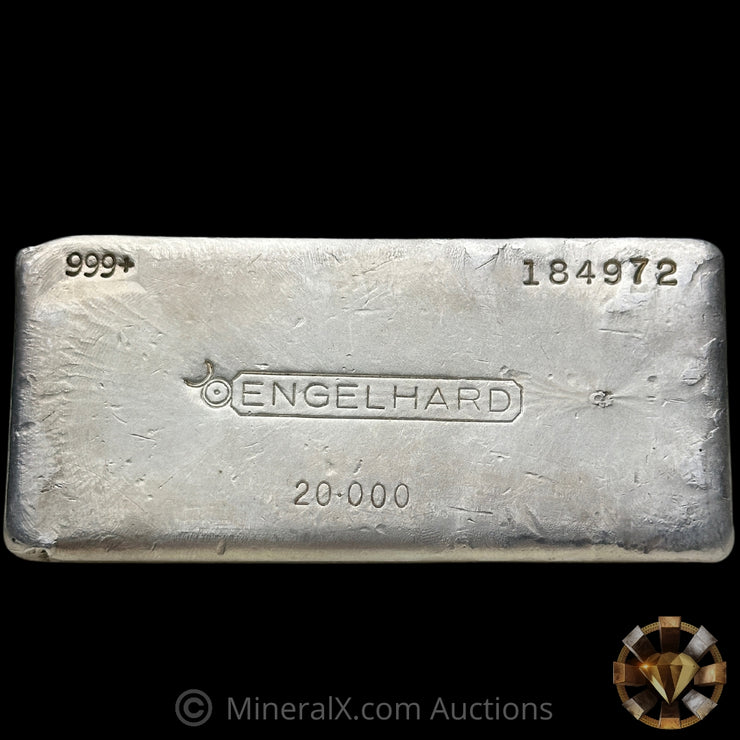 20oz Engelhard Bull Logo Vintage Silver Bar