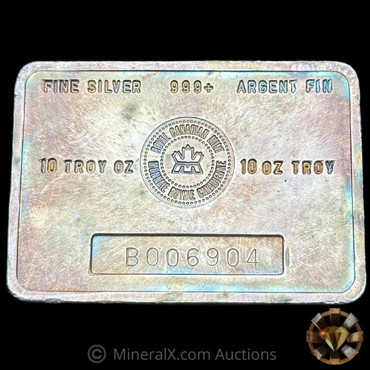 10oz RCM Royal Canadian Mint Vintage Silver Bar