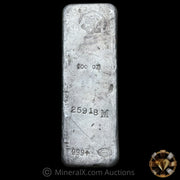 100oz Mocatta Metals Corporation JM Johnson Matthey Vintage Silver Bar