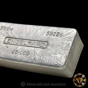 25oz Engelhard 5th Series (Rare Thick Mold) Vintage Silver Bar With Lowest Serial Known For Variety