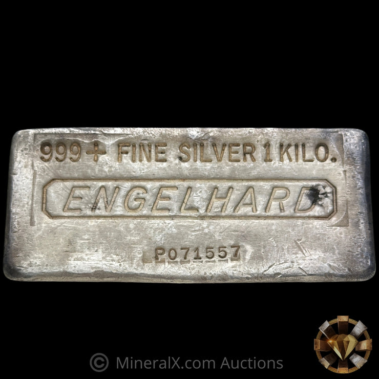 Kilo Engelhard 1st Series Vintage Silver Bar