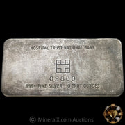 10oz Hospital Trust National Bank Thin Variety Vintage Silver Bar