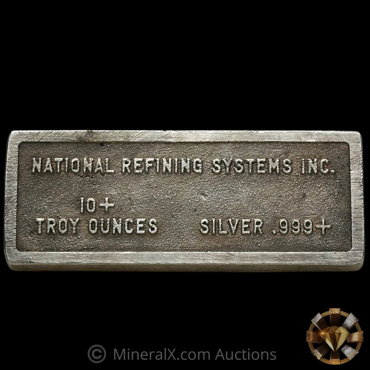 10oz National Refining Systems Inc Vintage Silver Bar