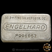 10oz Engelhard 7th Series Early P Serial Vintage Silver Bar