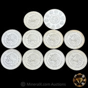 x10 1oz Libertad Mexican Silver Coins (Mixed Dates)