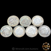 x7 1oz South East Refining Vintage Silver Coins