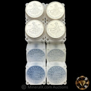 x100 1oz 1985 Engelhard Prosepector Vintage Silver Coins BU (x4 Original Factory Tubes Of x25 / 100oz Total) BU