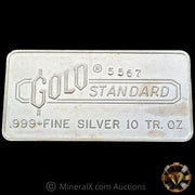 10oz Gold Standard Corporation Vintage Silver Bar