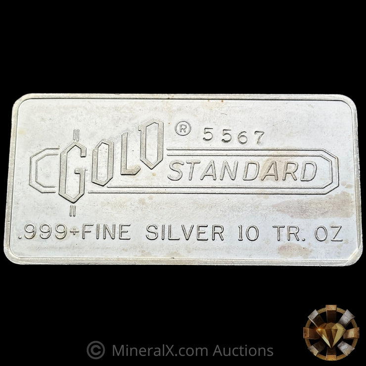 10oz Gold Standard Corporation Vintage Silver Bar