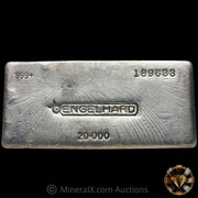 20oz Engelhard Bull Logo Vintage Silver Bar