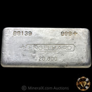 20oz Engelhard 3rd Series Bull Logo Vintage Silver Bar