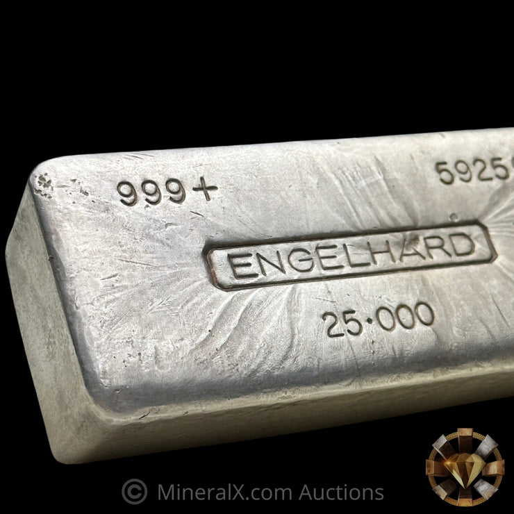 25oz Engelhard 5th Series Vintage Silver Bar (Rare Thick Mold)