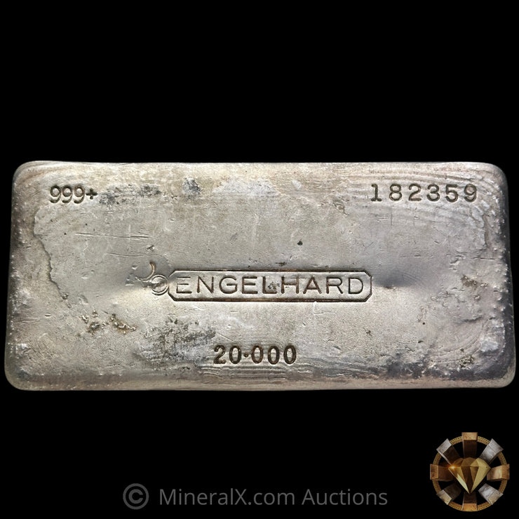 20oz Engelhard Bull Logo Vintage Silver Bar