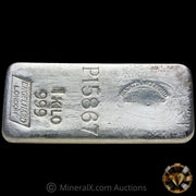 Kilo Engelhard London Vintage Silver Bar With Mocatta & Goldsmid Counterstamp