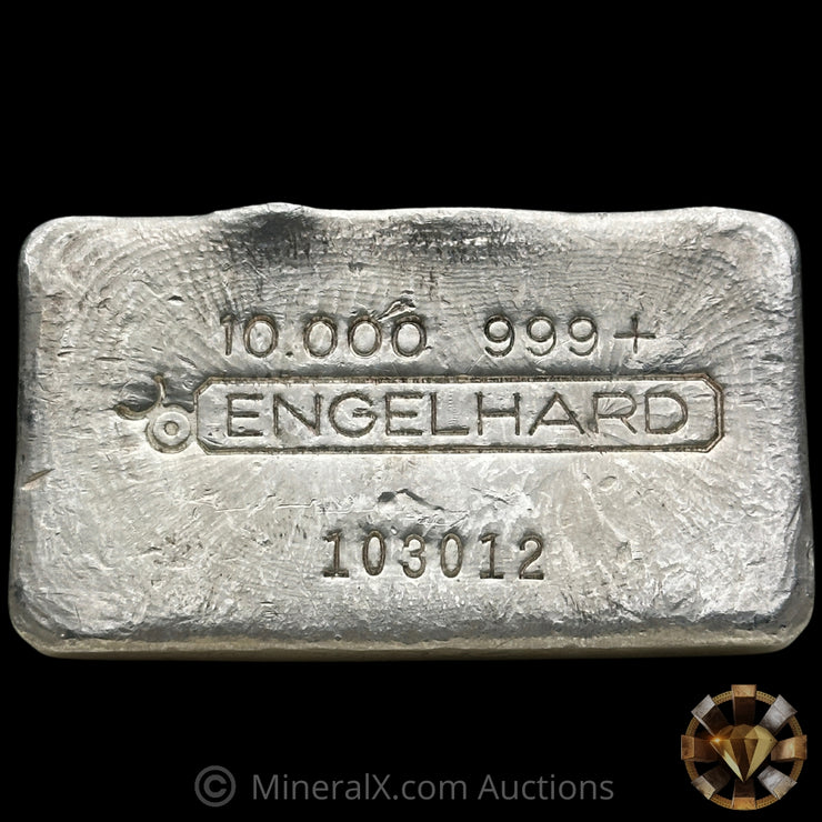 10oz Engelhard Bull Logo Vintage Silver Bar