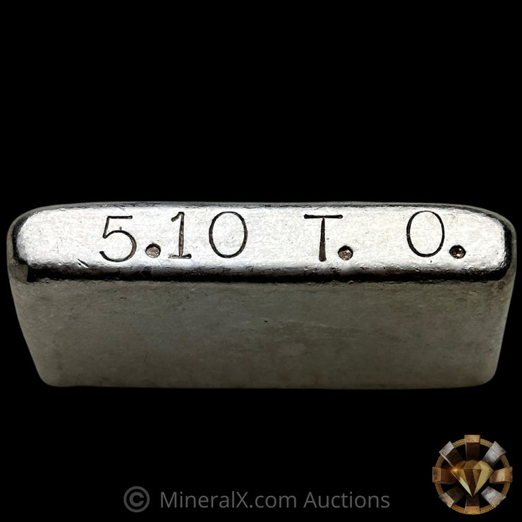 5.10oz SSB Silver State Bullion Nevada Vintage Silver Bar