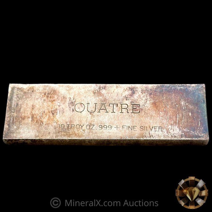 10oz Quatre Vintage Silver Bar