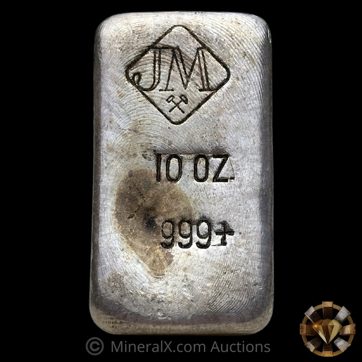 10oz JM Johnson Matthey Large Hallmark Vintage Silver Bar