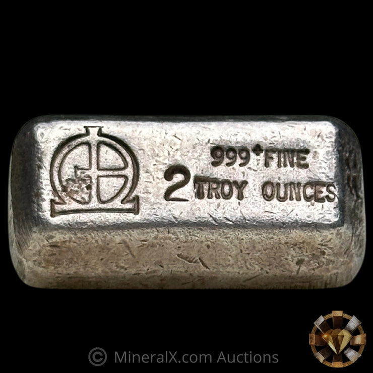 2oz M & B Mining Omega Vintage Silver Bar