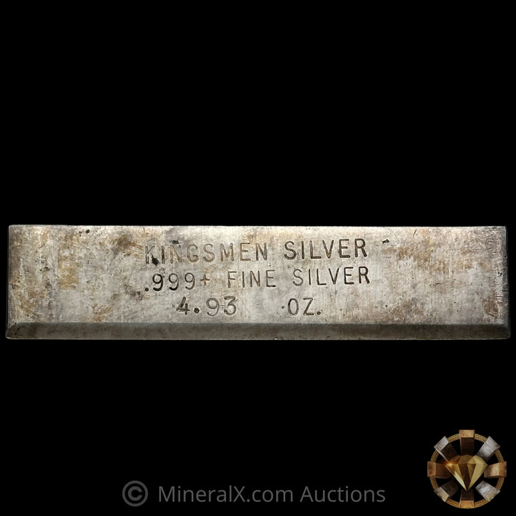 4.93oz Kingsmen Silver Vintage Silver Bar