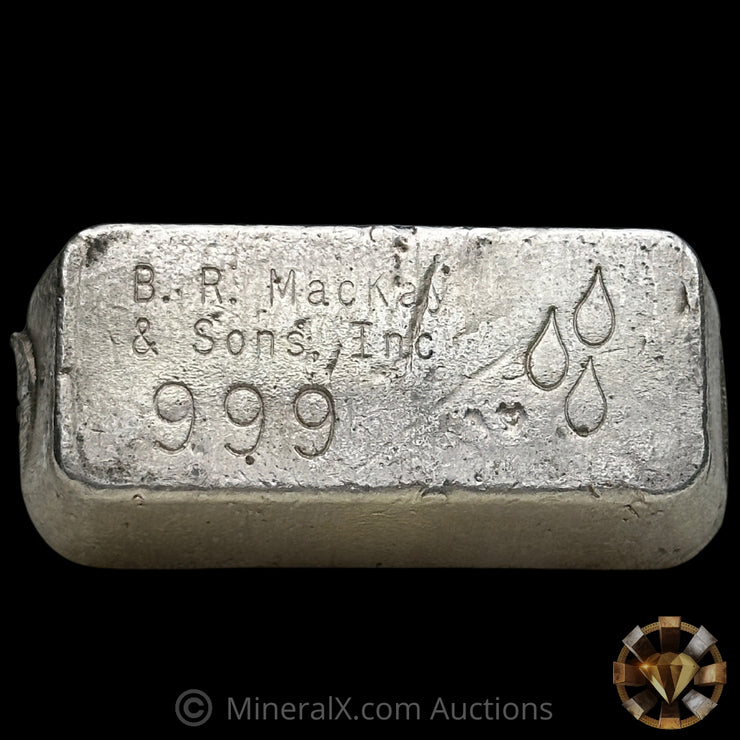 10.85oz B R Mackay Vintage Silver Bar