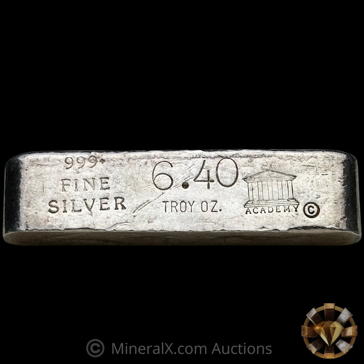 6.40oz Academy Vintage Silver Bar