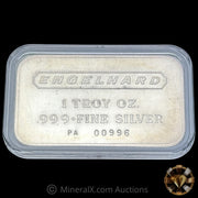 1oz Engelhard Vintage Silver Art Bar With Low Serial