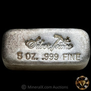 5oz Silvertowne Gridback Vintage Silver Bar With Inverted Serial