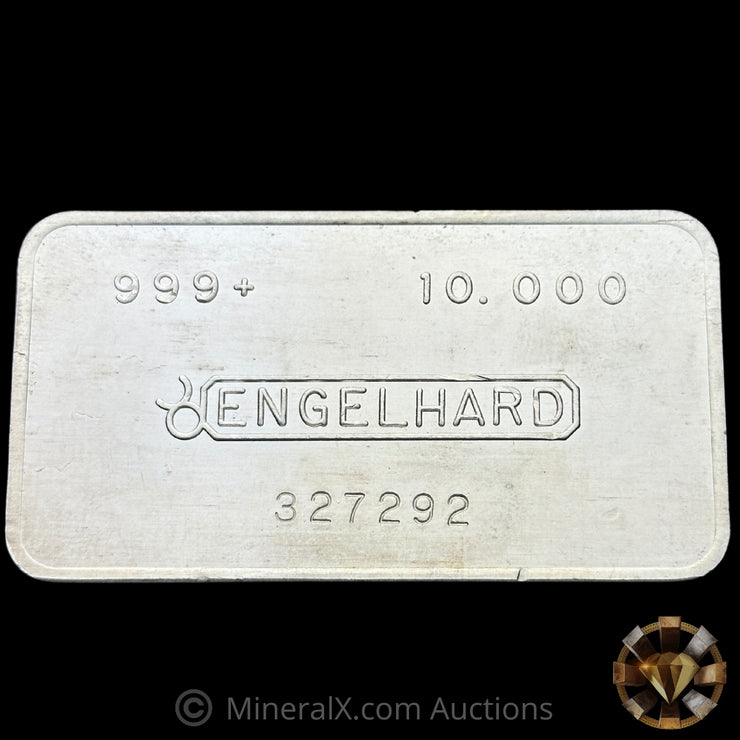 10oz Engelhard No Dot Bull Logo Vintage Silver Bar