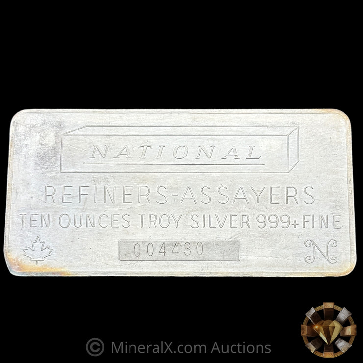 10oz National Vintage Silver Bar