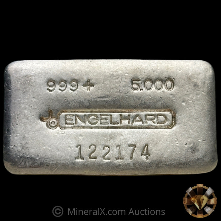 5oz Engelhard Bull Logo Vintage Silver Bar